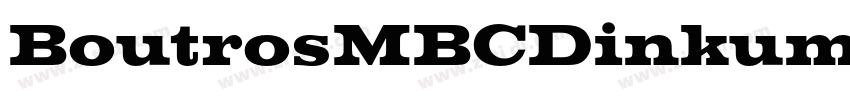 BoutrosMBCDinkum Bol字体转换
